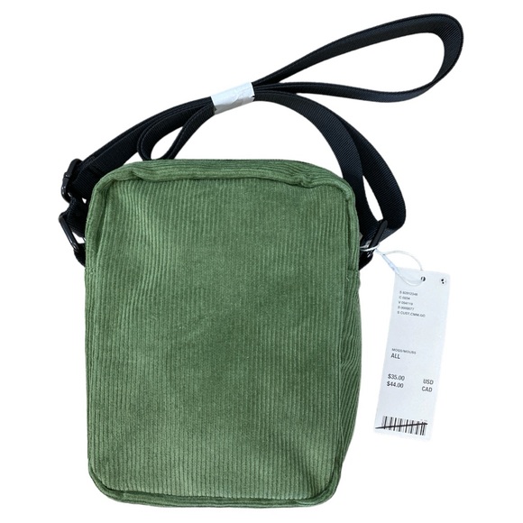 UO Corduroy Mini Zip Messenger Bag NWT - Picture 2 of 9